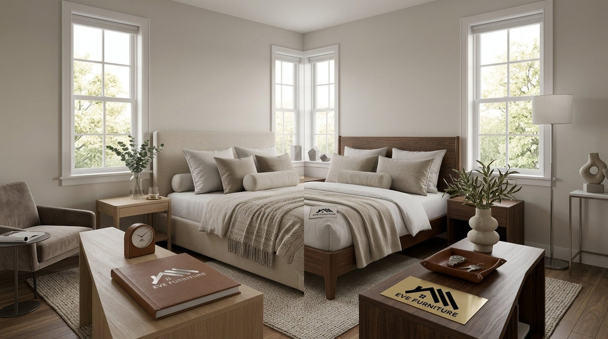 Upholstered vs. Wood Bed Frames: Style, Maintenance & Selection Guide