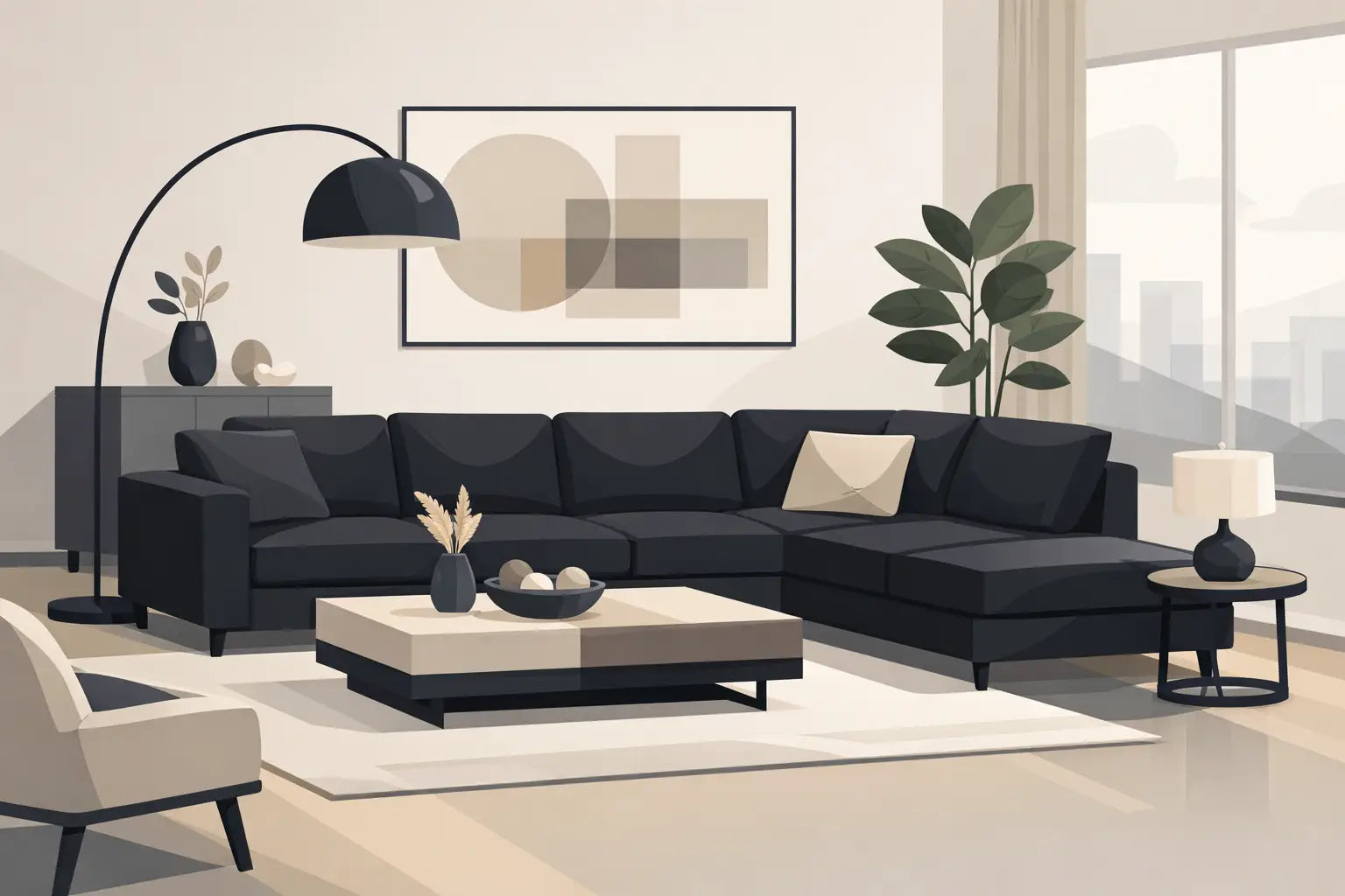 Living Room Set Sectional Black Ideas