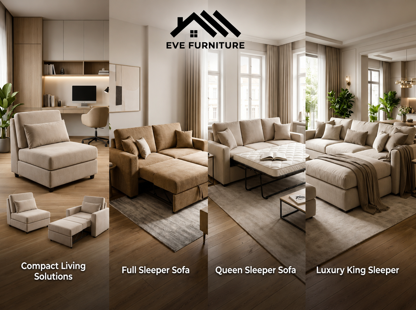 What Size Are Sleeper Sofas? Standard Dimensions, Layouts & Selection Guide