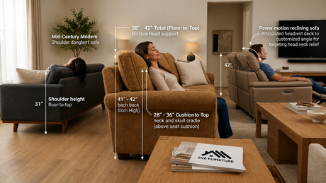 How Tall Does a Sofa Need to Be to Rest Your Head? Back Height & Ergonomics Guide