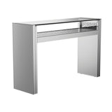 1-Shelf Silver Console Table