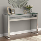 1-Shelf Silver Console Table