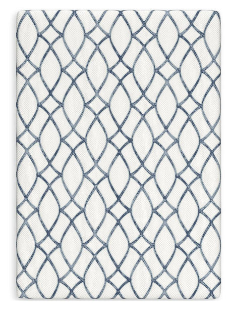 10 Inch Chime Elite 2.0 White/Blue Full Mattress by Ashley at Eve Furniture