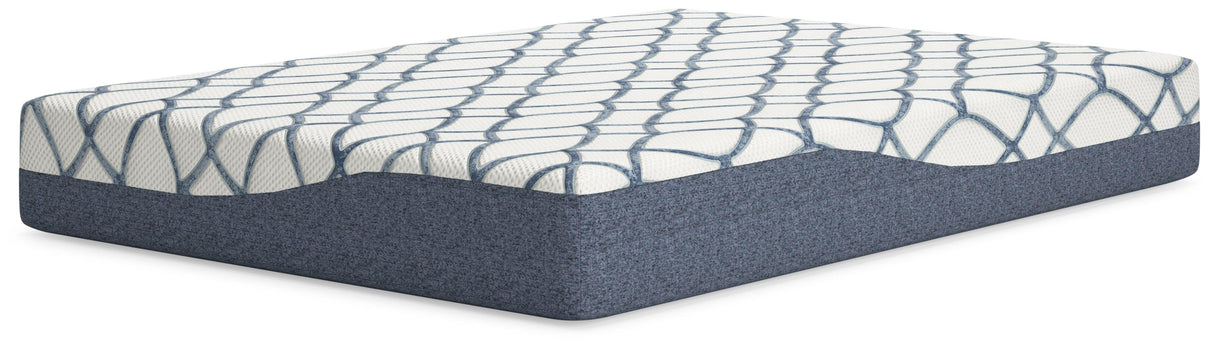 10 Inch Chime Elite 2.0 White/Blue Full Mattress by Ashley at Eve Furniture