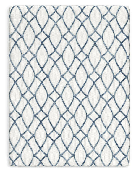 10 Inch Chime Elite 2.0 White/Blue Queen Mattress by Ashley at Eve Furniture