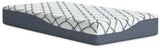 10 Inch Chime Elite 2.0 White/Blue Twin Mattress by Ashley at Eve Furniture
