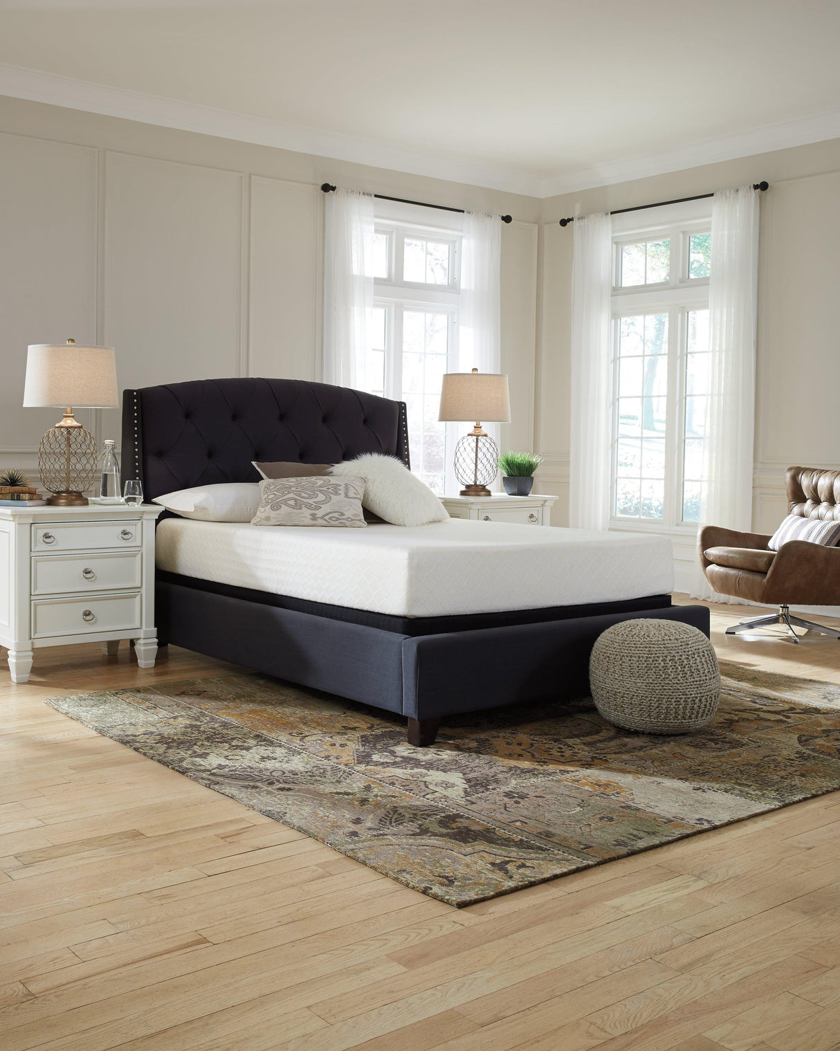 10 Inch Chime Memory Foam White California King Mattress in a Box by Ashley at Eve Furniture