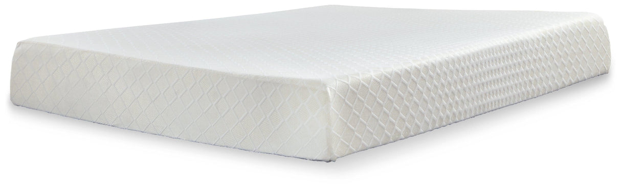 10 Inch Chime Memory Foam White California King Mattress in a Box by Ashley at Eve Furniture