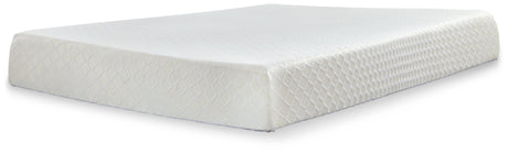 10 Inch Chime Memory Foam White California King Mattress in a Box by Ashley at Eve Furniture