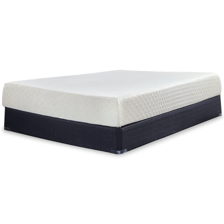 10 Inch Chime Memory Foam White California King Mattress in a Box by Ashley at Eve Furniture