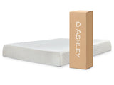 10 Inch Chime Memory Foam White California King Mattress in a Box by Ashley at Eve Furniture