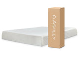 10 Inch Chime Memory Foam White California King Mattress in a Box