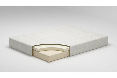 10 Inch Chime Memory Foam White Queen Mattress in a Box by Ashley at Eve Furniture