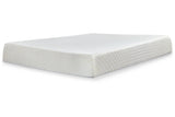 10 Inch Chime Memory Foam White Queen Mattress in a Box by Ashley at Eve Furniture