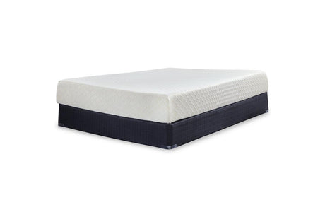 10 Inch Chime Memory Foam White Twin Mattress in a Box by Ashley at Eve Furniture