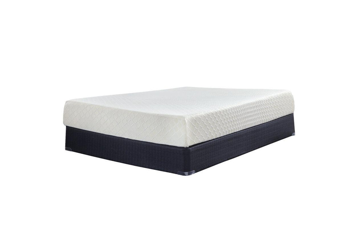 10 Inch Chime Memory Foam White Twin Mattress in a Box by Ashley at Eve Furniture