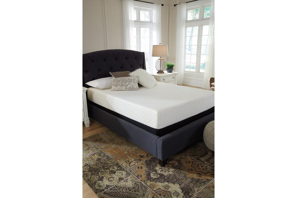 10 Inch Chime Memory Foam White Twin Mattress in a Box by Ashley at Eve Furniture