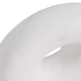 10" Textured Open Cut-out Slanted Circle Object, W