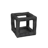 10" Textured Open Square Object, Black