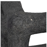 10" Textured Open Square Object, Black