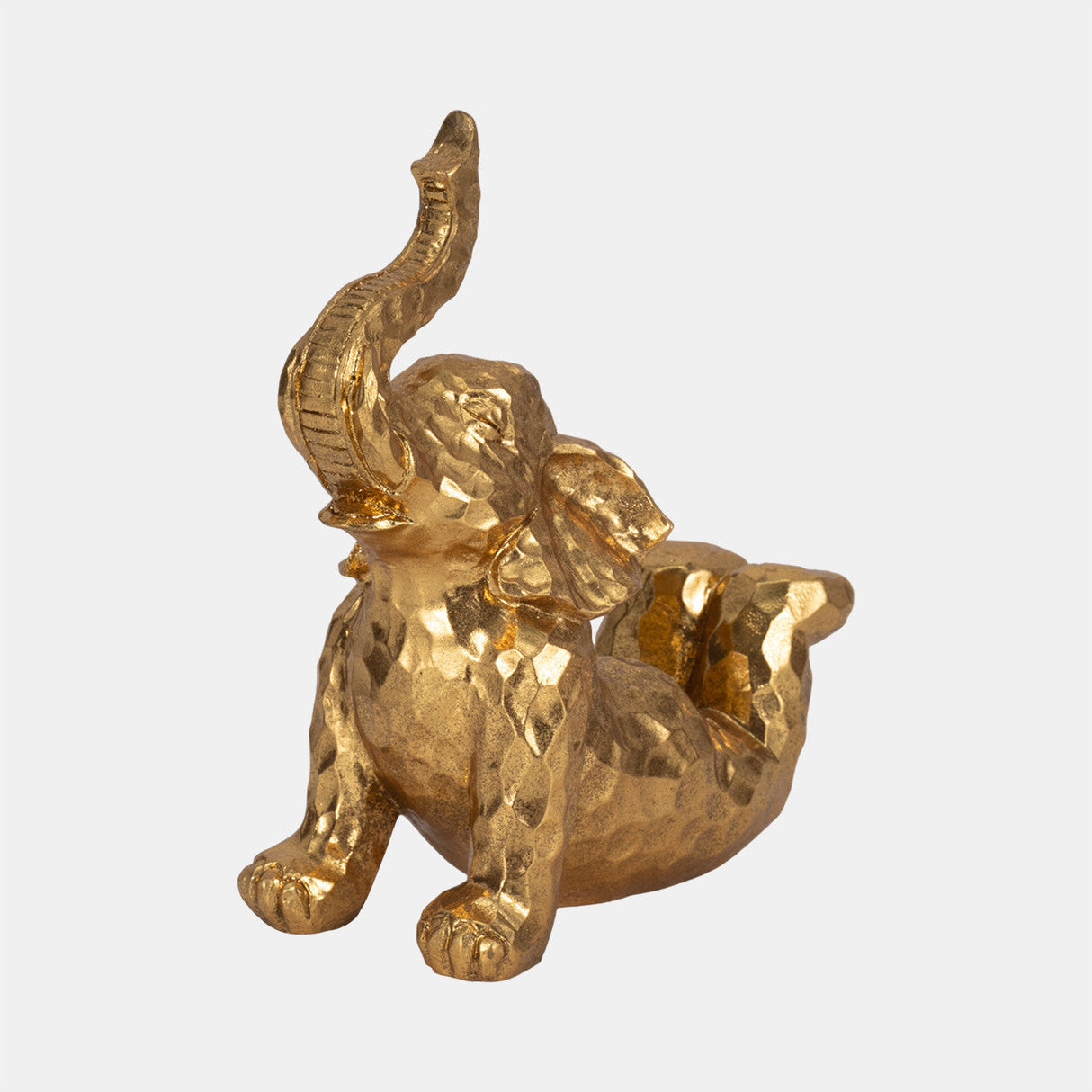 10" Yoga Elephant, Gold