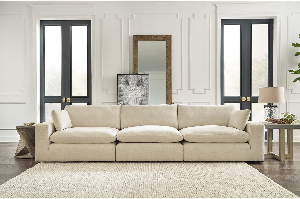 Elyza Linen 3-Piece Sectional Sofa