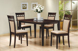 Gabriel Cappuccino 5-Piece Rectangular 59-inch Dining Room Set