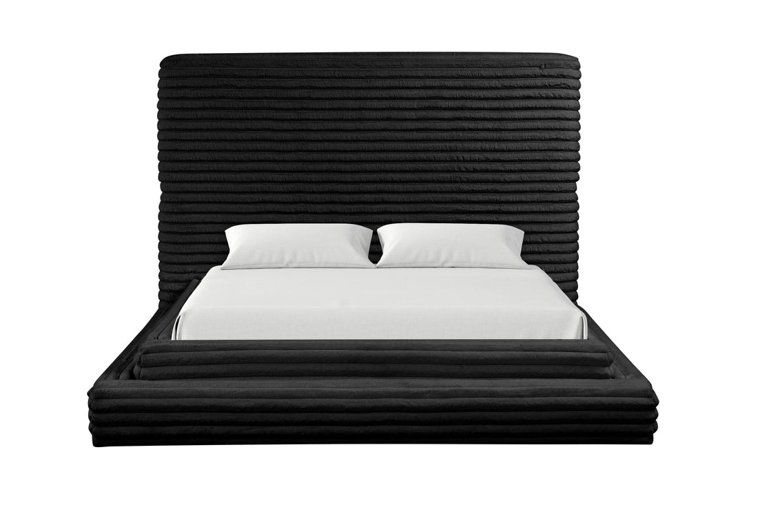 Mariah Black Platform King Bed