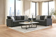 Luke Charcoal Sofa & Loveseat by Happy Homes at Eve Furniture