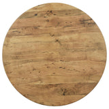 Snyder Natural Acacia Round Pedestal Solid Wood Dining Table by Coaster at Eve Furniture