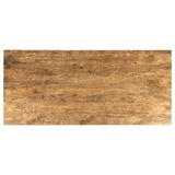 Sosa Light Brown Solid Mango Wood Dining Table with Angular Base by Coaster at Eve Furniture