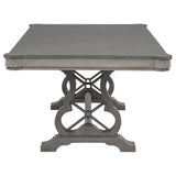 Cresswell Weathered Taupe 104-inch Double Pedestal Extension Dining Table