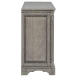 Cresswell Weathered Taupe 2-door 3-drawer Wine Storage Buffet