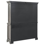Cresswell Weathered Taupe 2-door 3-drawer Buffet and Hutch