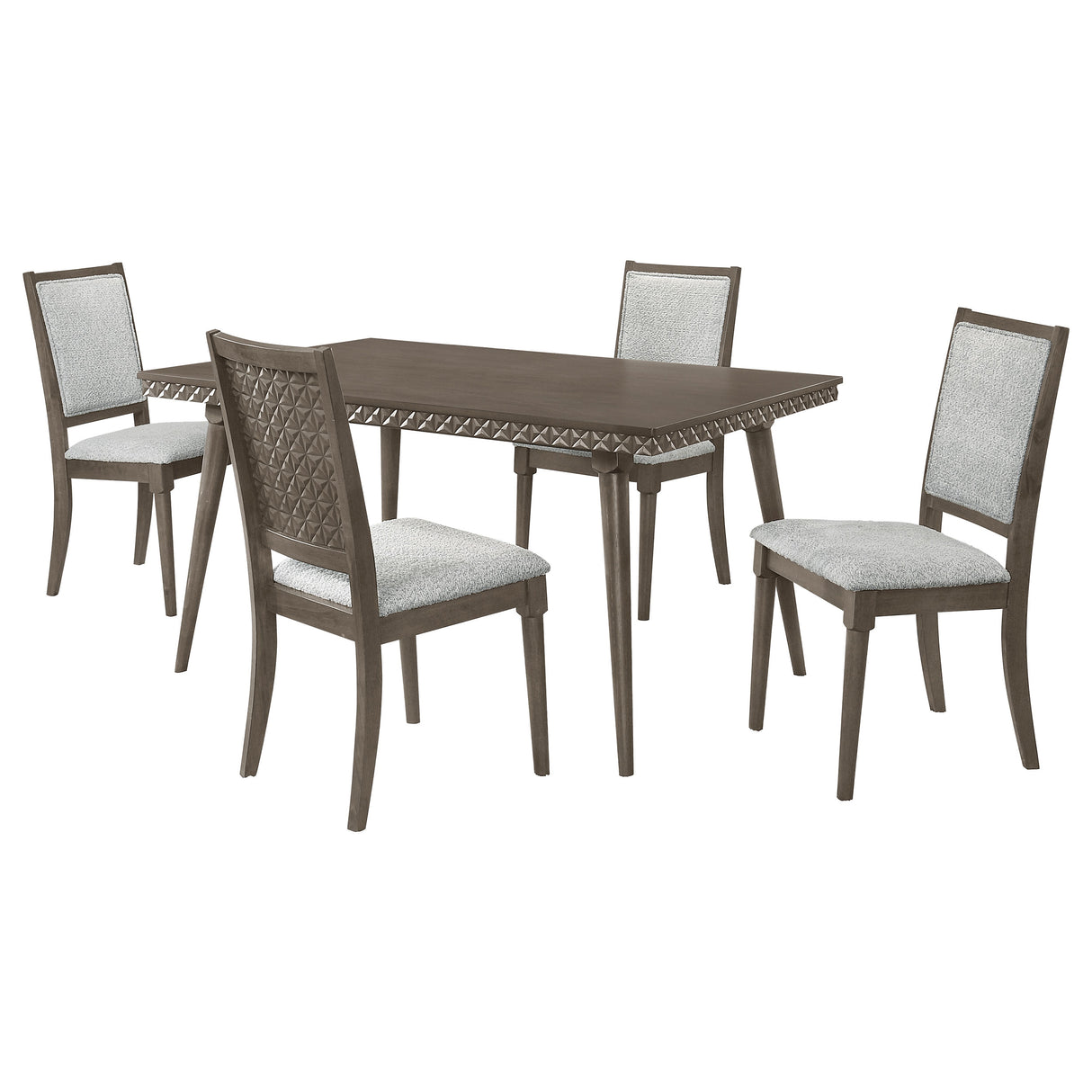 Onslow Dark Brown 5-Piece 59-inch Rectangular Dining Room Set