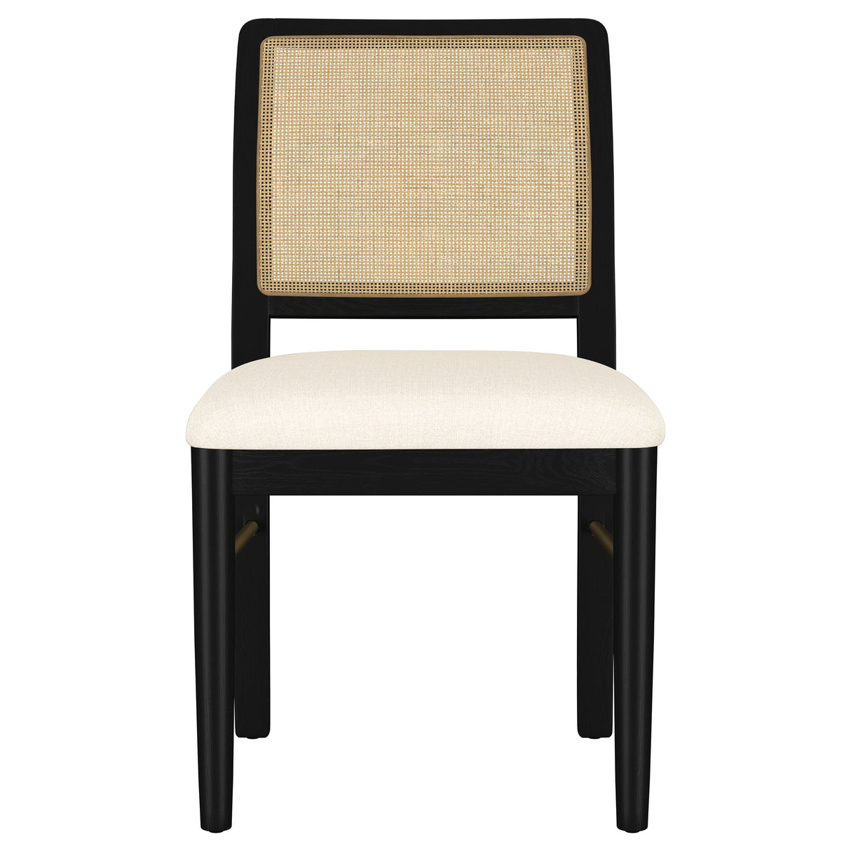 Arini Sand Wash and Black 5-Piece Round Dining Room Set