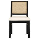 Arini Sand Wash and Black 5-Piece Round Dining Room Set