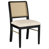 Arini Sand Wash and Black 9-Piece Extension Leaf Dining Room Set