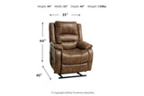 Yandel Saddle Power Lift Recliner