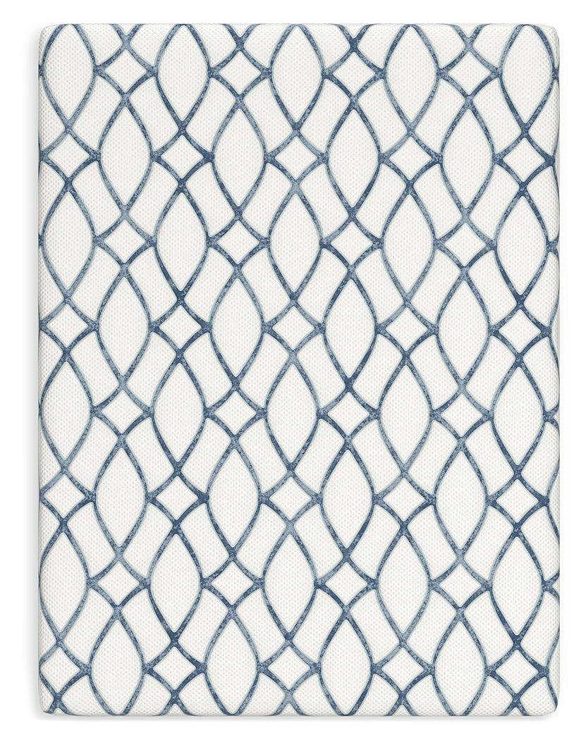 10 Inch Chime Elite 2.0 White/Blue Queen Mattress by Ashley at Eve Furniture