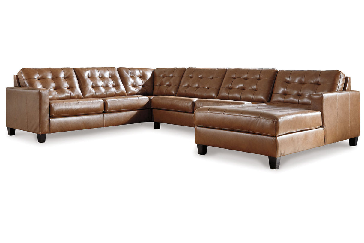 Baskove Auburn 4-Piece Sectional with Chaise