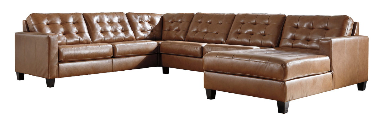 Baskove Auburn 4-Piece RAF Chaise Sectional