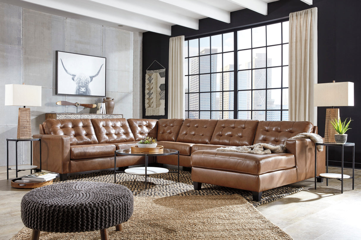 Baskove Auburn 4-Piece RAF Chaise Sectional