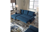 Jarreau Blue Sofa Chaise Sleeper