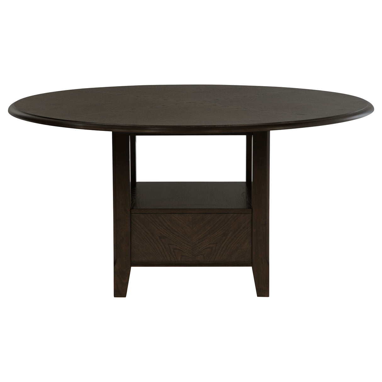 Twyla Dark Cocoa 7-Piece Round Wood Dining Room Set