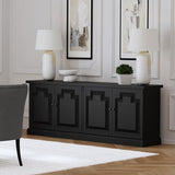 Florence Antique Black 4-door Dining Sideboard Buffet Cabinet by Coaster at Eve Furniture