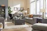 Dramatic Granite Sofa, Loveseat, Oversized Chair and Ottoman