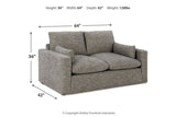 Dramatic Granite Sofa, Loveseat, Oversized Chair and Ottoman