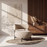 Encircle Brown Swivel Chair by Homelegance at Eve Furniture