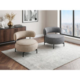Encircle Grey Swivel Chair by Homelegance at Eve Furniture
